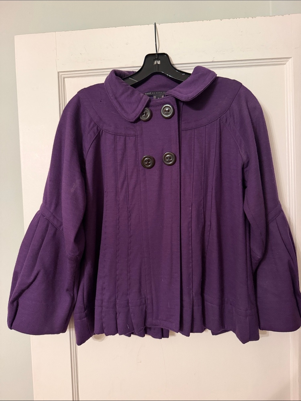 Marc by Marc Jacob’s Purple Peacoat Jacket